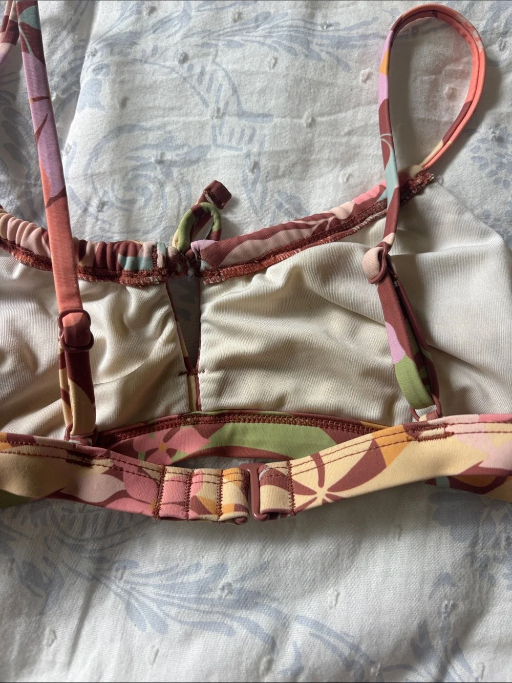 Billabong Girls Floral Tie-Detail Bikini Set in Multi-Color